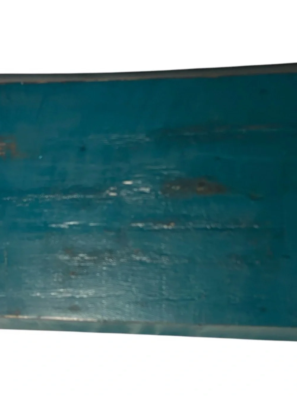 Sea Turtle Wood Serving Tray Coastal Beach House Teal Green Distressed Handles